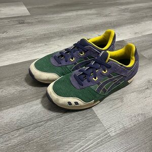 Asics Green and Purple Athletic Shoes